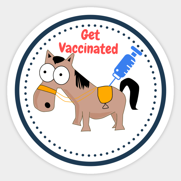 Get Vaccinated Sticker by Natalie C. Designs 